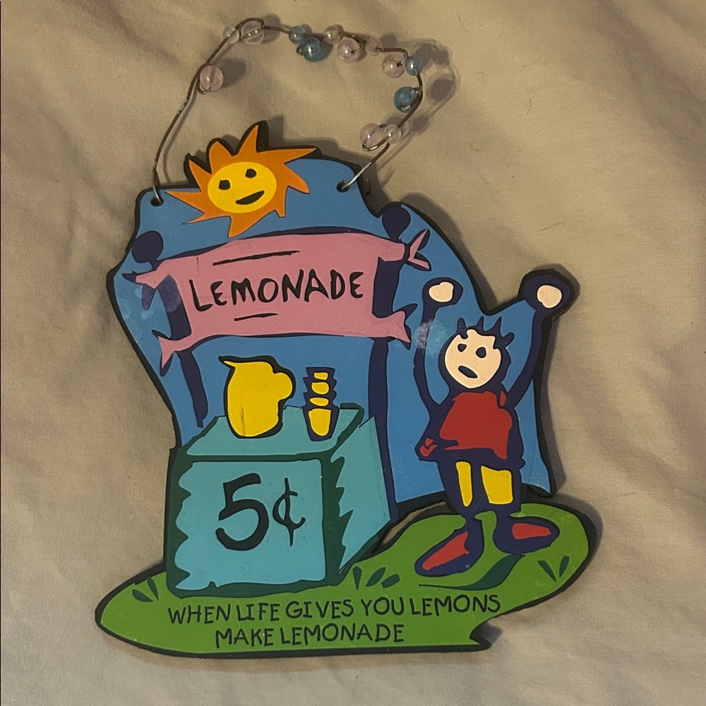 Colorful Lemonade Stand Wall Art